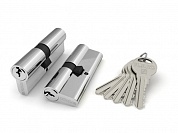 Картинка Цилиндровый механизм FUARO R300/80 mm (30+10+40) CP хром 5 кл.